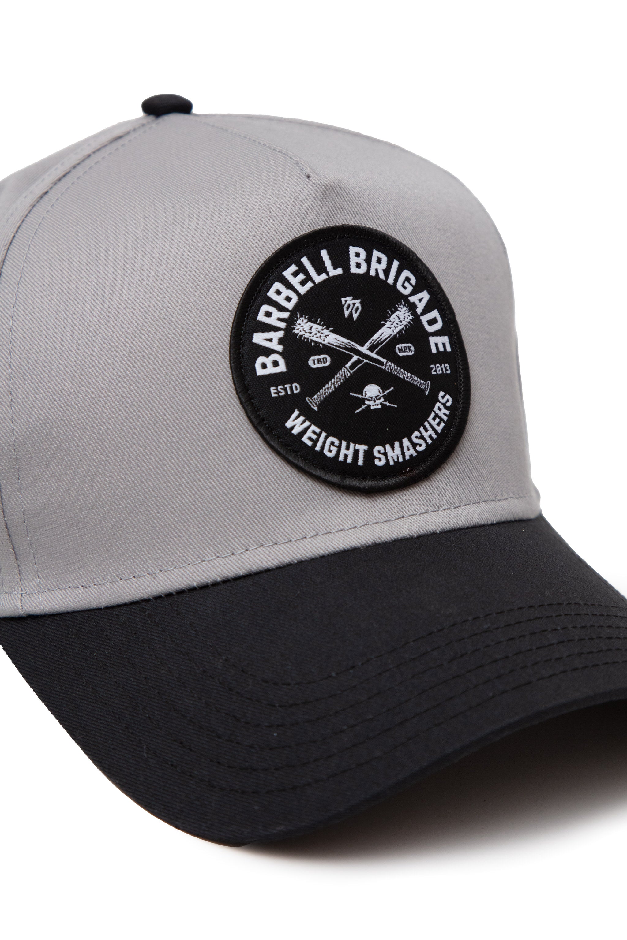 Weight Smashers - 5-Panel Snapback Hat (Grey/Black)