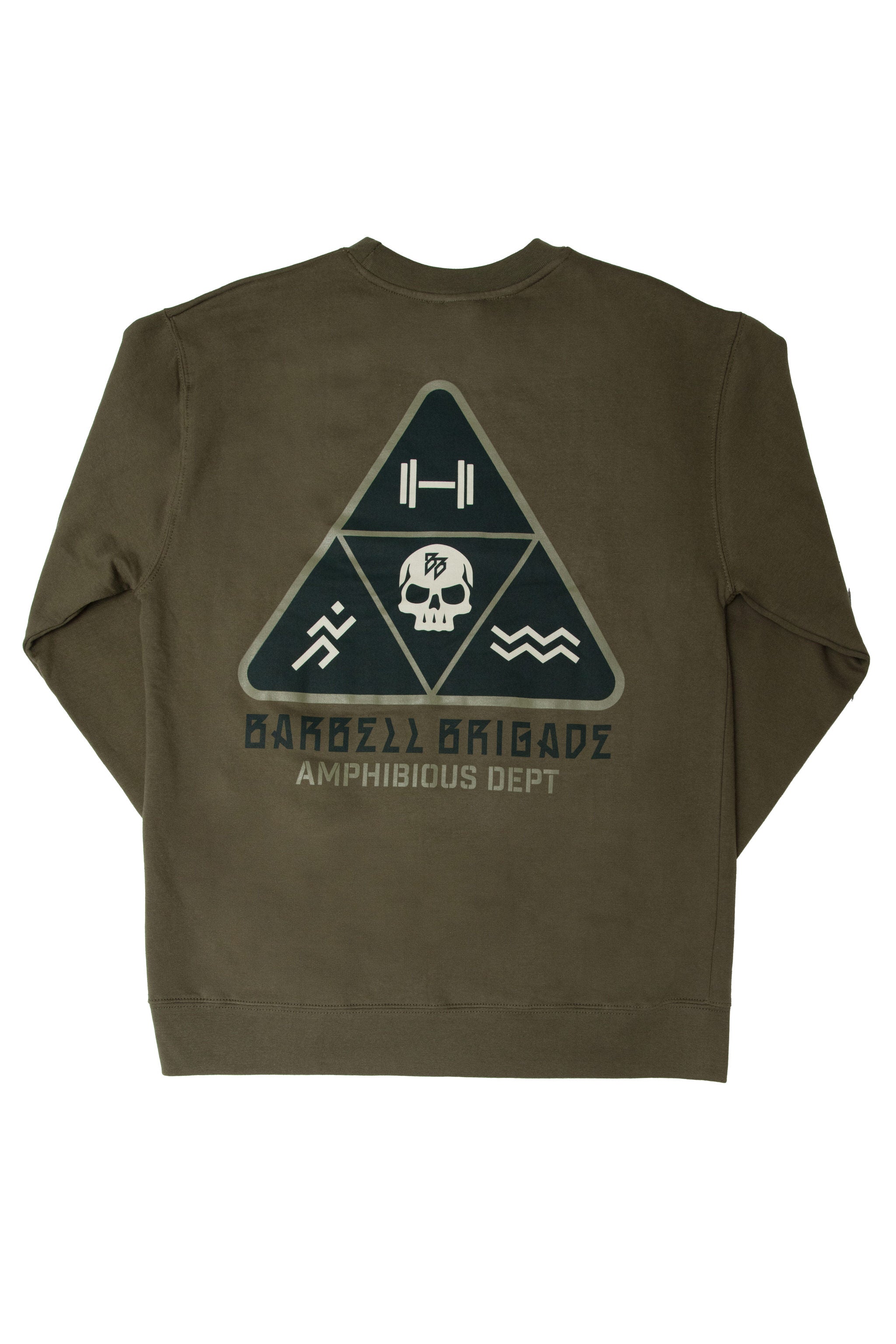 Lift Run Swim - Midweight Crewneck (Army)