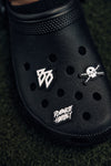 Dominate Humbly - Clog Charm (White/Black)