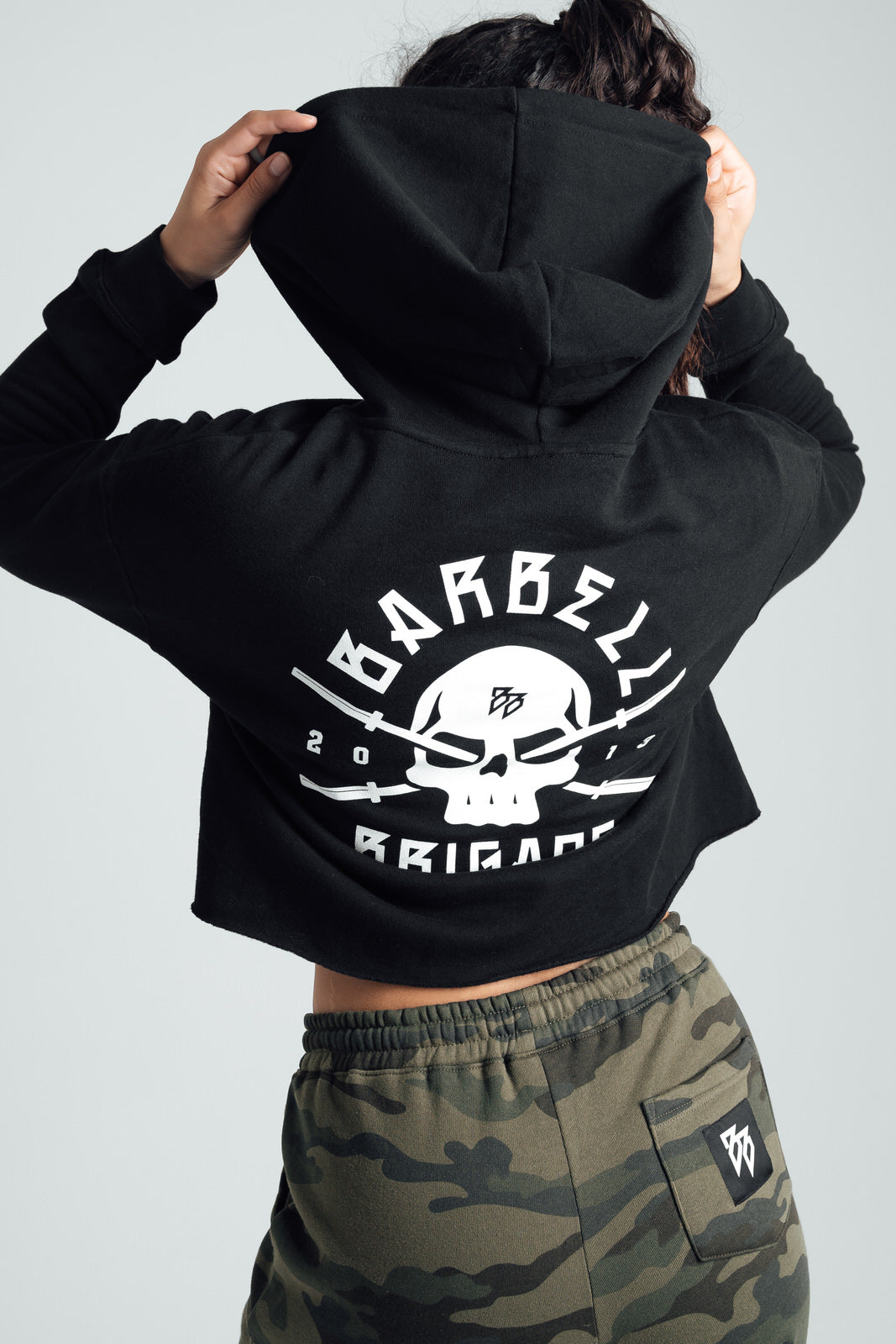 Rebirth - Women's Cropped Hoodie (Black)