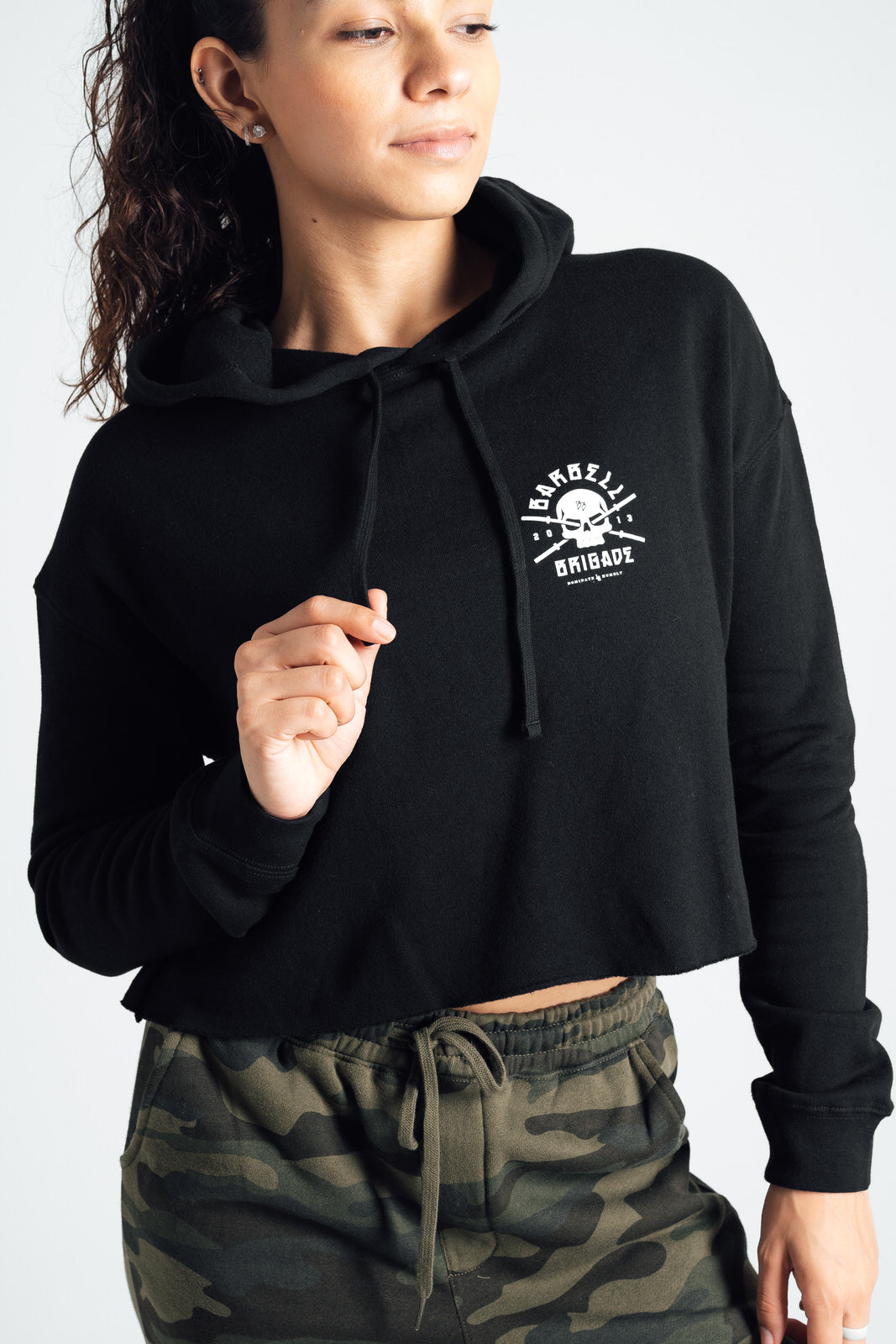 Rebirth - Women's Cropped Hoodie (Black)